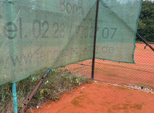 Sanierung der Zaunanlage für die Tennisplätze