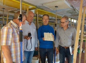 Renovierung der Kirchendecke in Weicht