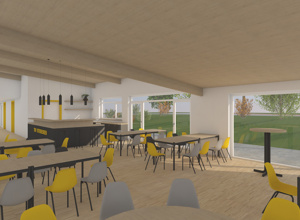 Tische und Stühle für TSVO Multifunktionsgebäude