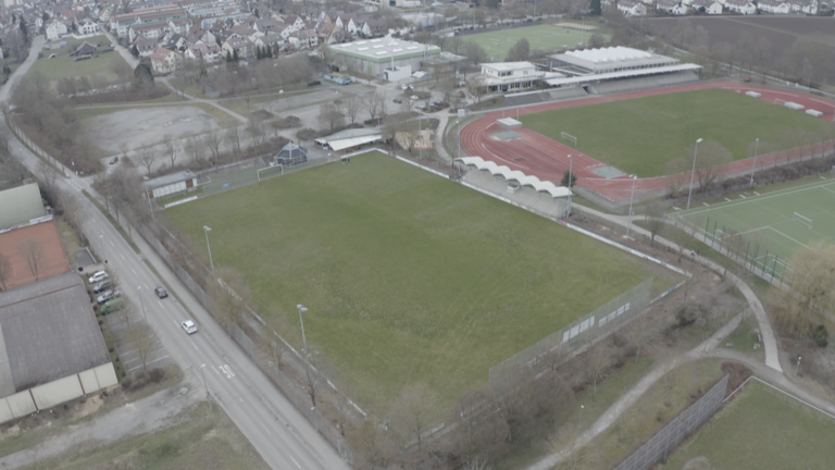 Umrüstung auf LED-Flutlichtanlage im SVR-Stadion