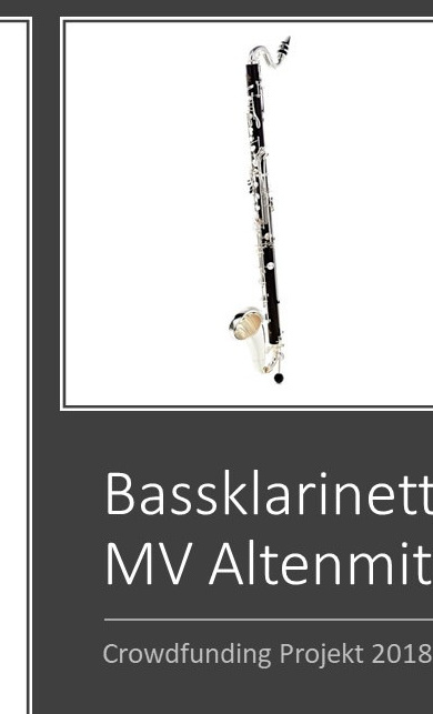 Bassklarinette für den MV Altenmittlau