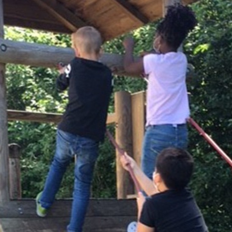 Verschönerung des Kinderspielhauses