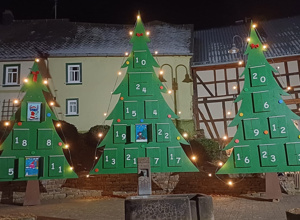 Erneuerung der Adventsbäume Ortsgemeinde Keidelheim