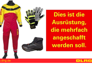 Beschaffung von Trockenanzügen - Mehr Sicherheit für unsere Retter