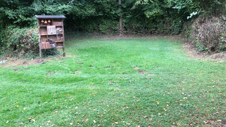 Boulebahn auf dem Spielplatz der Blindenschule