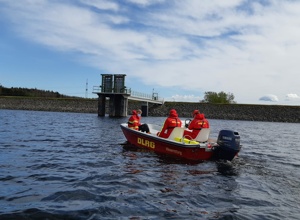 DLRG: Neue Wasserrettungsstation Krombachtalsperre nach Brand
