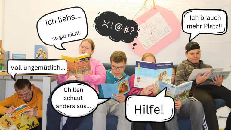 Eine Chill- und Lese-Ecke für die Schule der Lebenshilfe