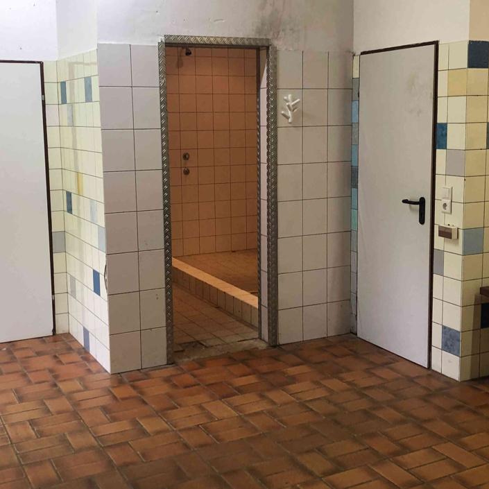 Ausstattung Umkleidekabine FC Mosbach