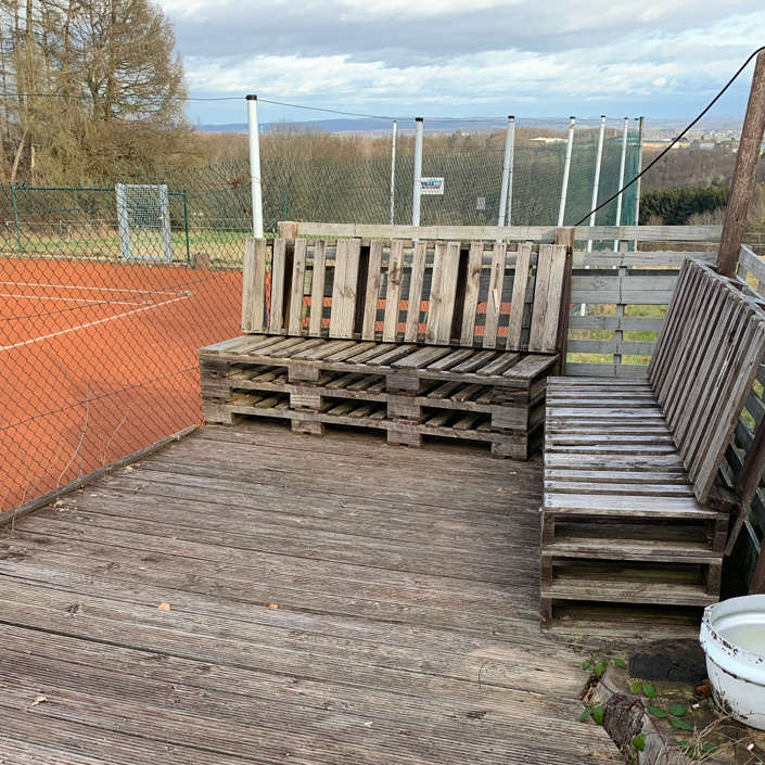 TC Horhausen Renovierung Sitzgruppe
