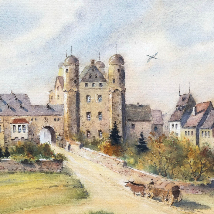 3D-Rekonstruktion der Nieder-Olmer Laurenziburg