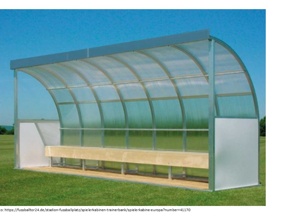 Spieler- und Trainerkabine für den Mädchen- und Frauenfußball