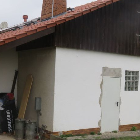Unterstand Rasentraktor / Alarmanlage