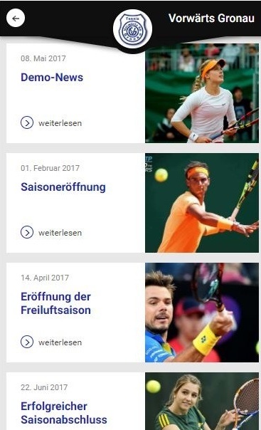 Tennis-Verein APP