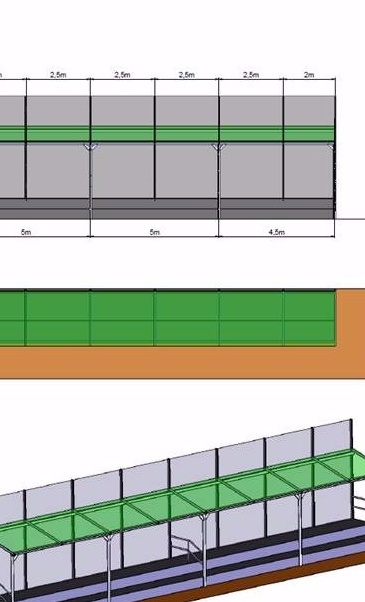 Tribünendach für den SV Rot-Weiß Hütte e.V.