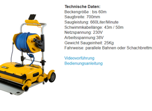 Reinigungsroboter für das Gnötzheimer Freibad