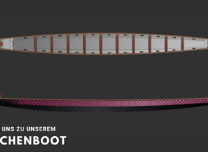 Drachenboot für Brustkrebs-Paddler