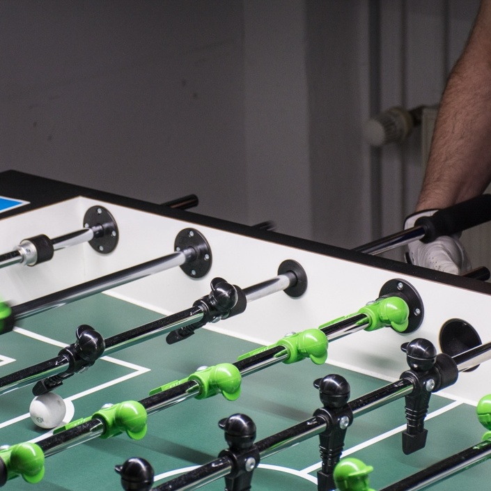 Neue Tischkicker für neues Vereinsheim