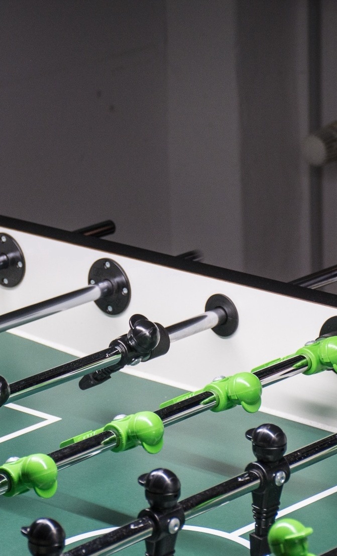 Neue Tischkicker für neues Vereinsheim