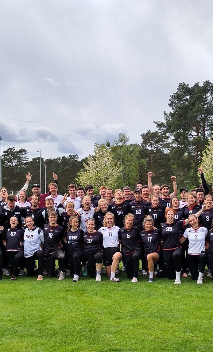 Nationalspieler:innen bei der Ultimate Frisbee WM 2024 in Australien