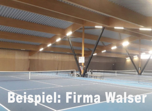 Energetische Tennishalle für Laupheim