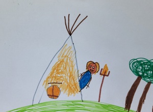 Ein Tipi für die Weidenhopser