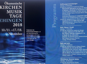 Unterstützung der ökum. Kirchenmusiktage Ehingen