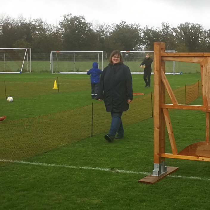 Einbindung  Lebenshilfe beim Fußballgolf