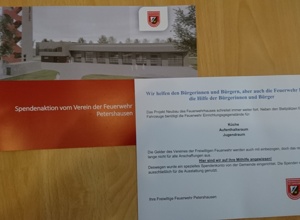 Ausstattung des neuen Feuerwehrhauses in Petershausen