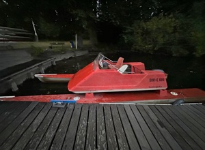 Trainer*innen-Katamaran für die Ruder-Riege der Angelaschule