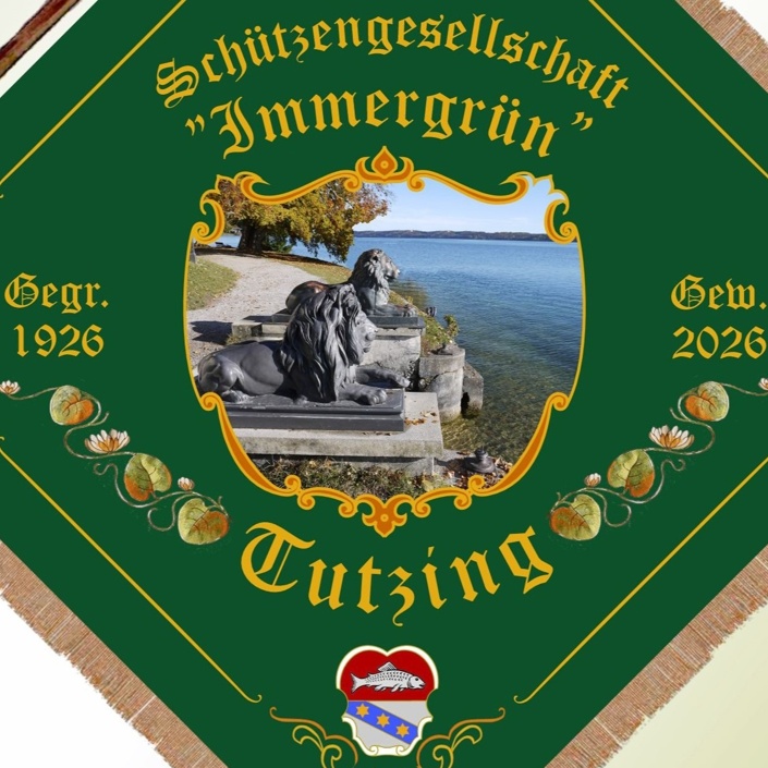 Neue Vereinsfahne zum 100-jährigen Vereinsjubiläum der SG Immergrün