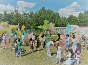 Ein Wasserspielplatz für die Juki-Farm