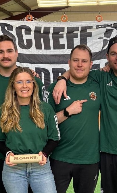 Aufbau TSV Mainaschaff Mölkkygruppe "Oscheff Beavers"