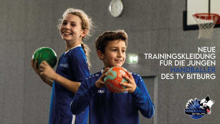 Neue Trainingskleidung für die jungen Handballer des TV Bitburg