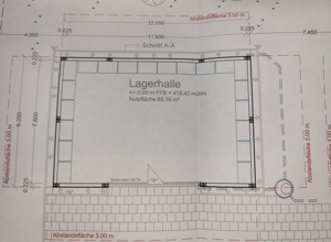 Neubau einer Lagerhalle für den Sportanglerverein Eschenbach e.V.
