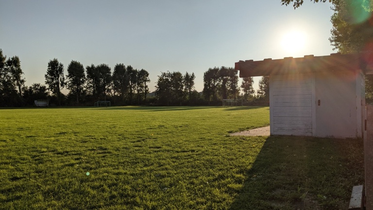 Neuer Naturrasen für den Fußballplatz in Brenig