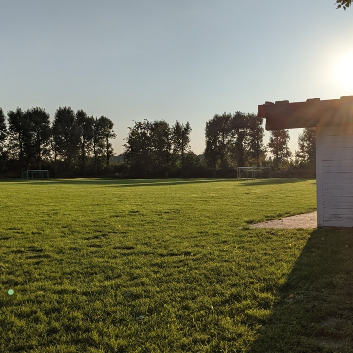 Neuer Naturrasen für den Fußballplatz in Brenig