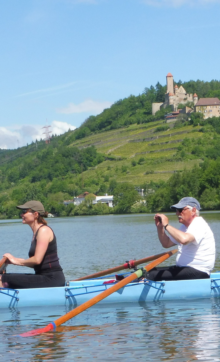 Leichtes Ruderboot für gesunde Rücken
