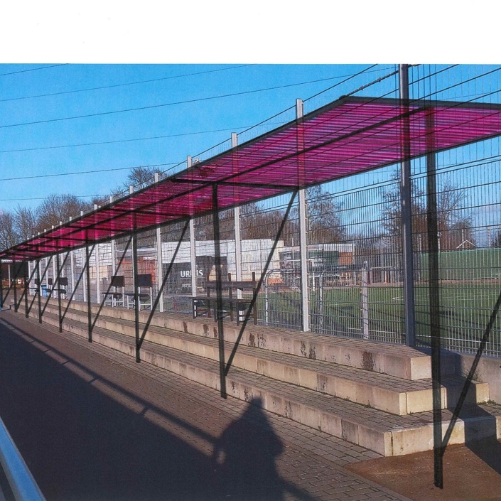 Überdachung der Stehränge Babelsberg Stadion 