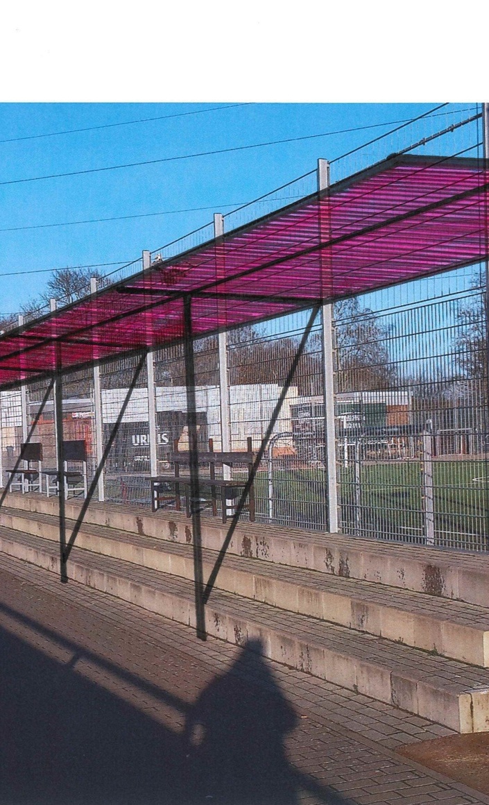 Überdachung der Stehränge Babelsberg Stadion 