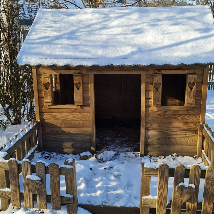 Gartenspielhaus für den Kindergarten