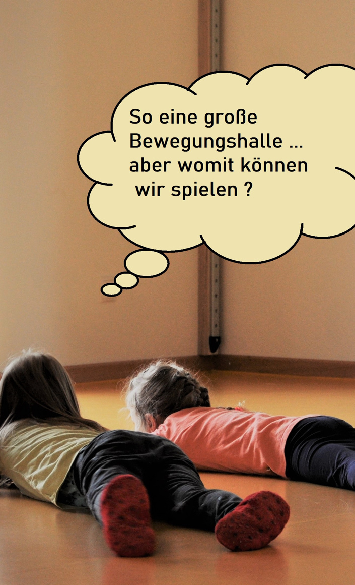 Spielgeräte für die neue Bewegungshalle