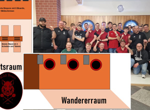 Oscheff Wildboars Umbau Dartsraum Alte Schule