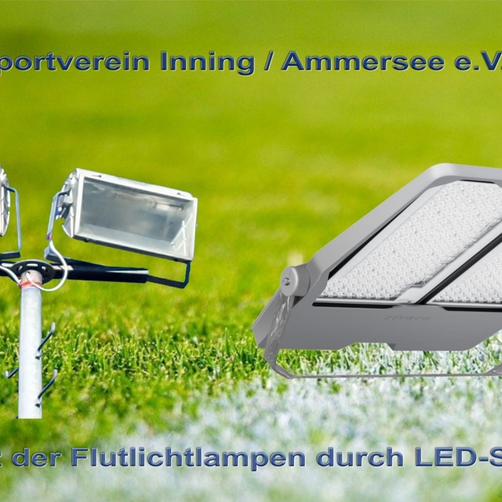 Umrüstung der Flutlichtanlage des SV Inning auf LED-Technik
