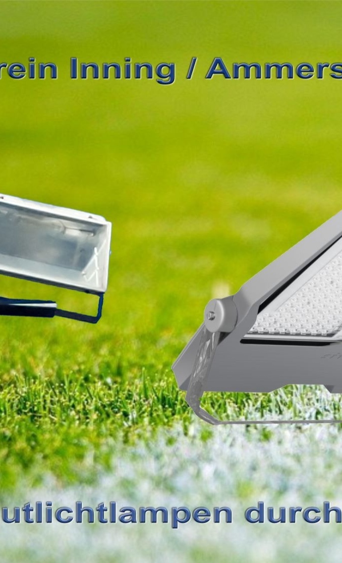 Umrüstung der Flutlichtanlage des SV Inning auf LED-Technik