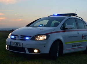 Einsatzfahrzeug für Helfer vor Ort des BRK Mitterteich