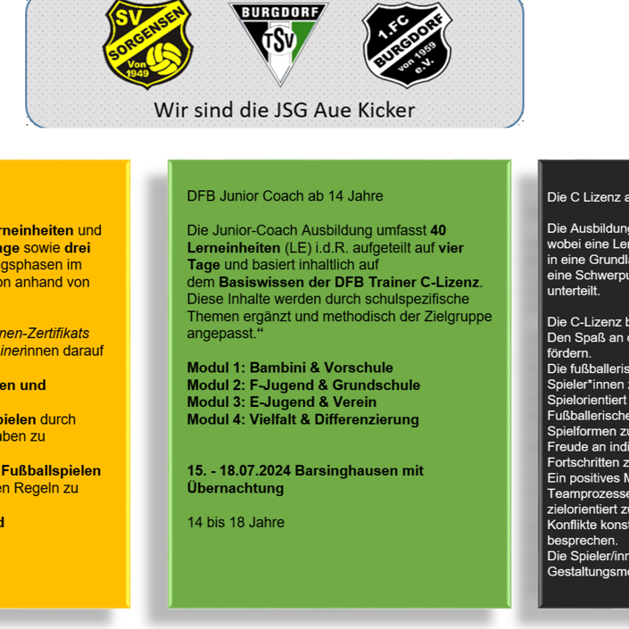 Jungendcoache und Schiris