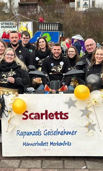 Faschingswagen für die Merkenfritzer Tanzgruppen