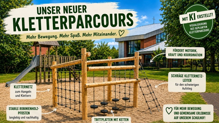 Kletterparcours für die Grundschule Leezdorf