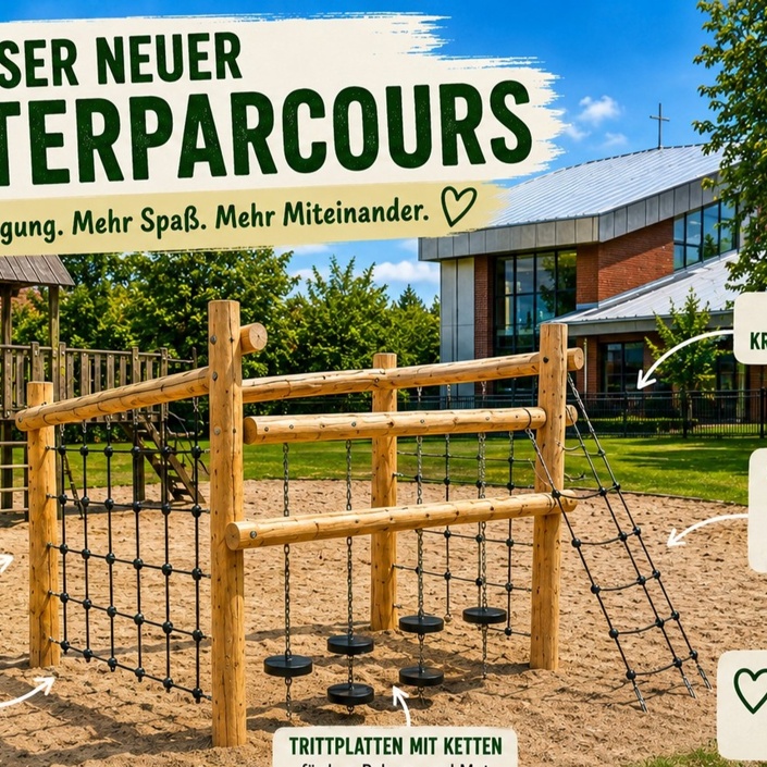 Kletterparcours für die Grundschule Leezdorf
