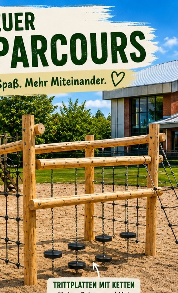 Kletterparcours für die Grundschule Leezdorf